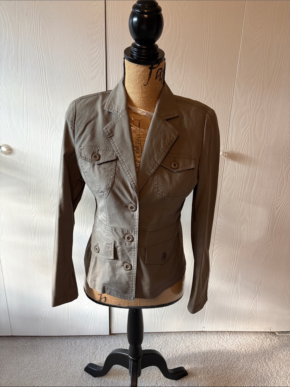 Jessica Women’s Tailored Olive Utility Jacket